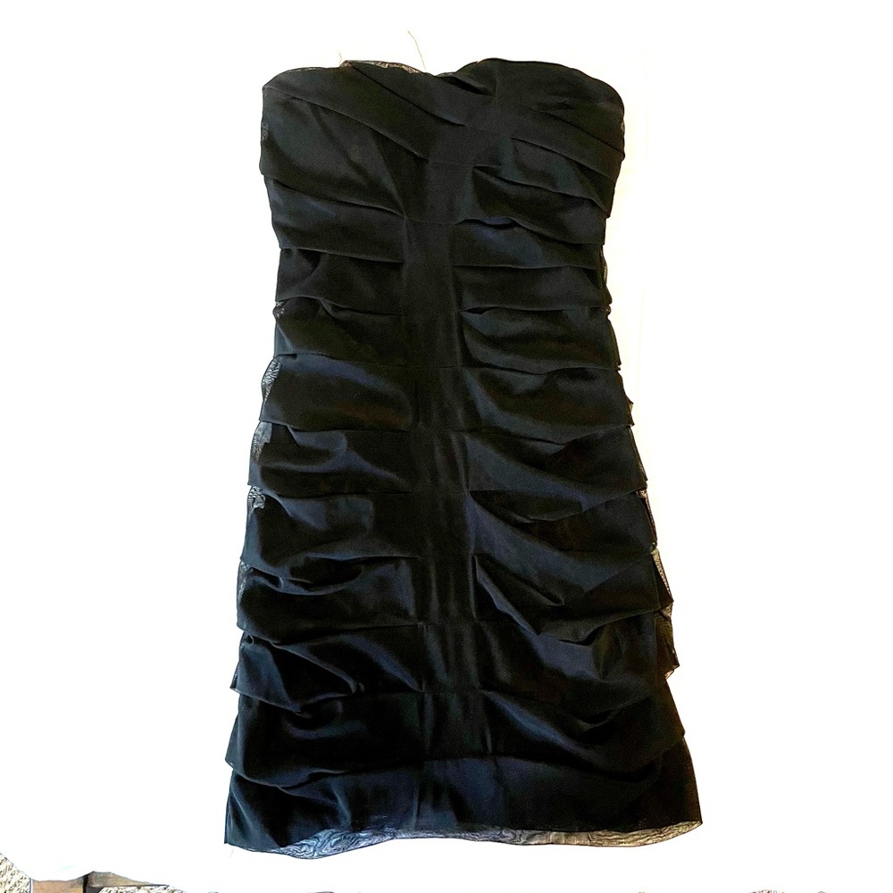 Black strapless mini dress (medium fit)